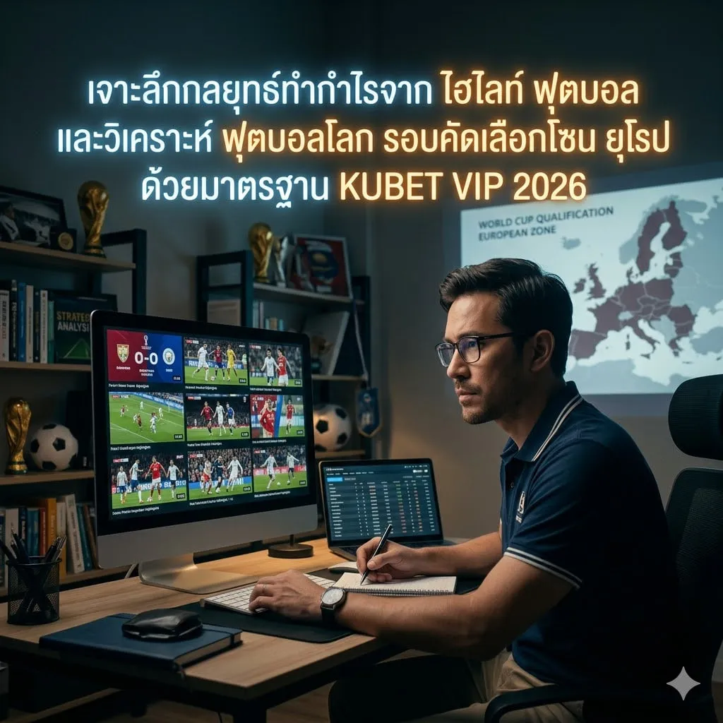 เจาะลึกกลยุทธ์ทำกำไรจาก ไฮ ไล ท์ ฟุตบอล และวิเคราะห์ ฟุตบอล โลก รอบ คัดเลือก โซน ยุโรป ด้วยมาตรฐาน KUBET VIP 2026