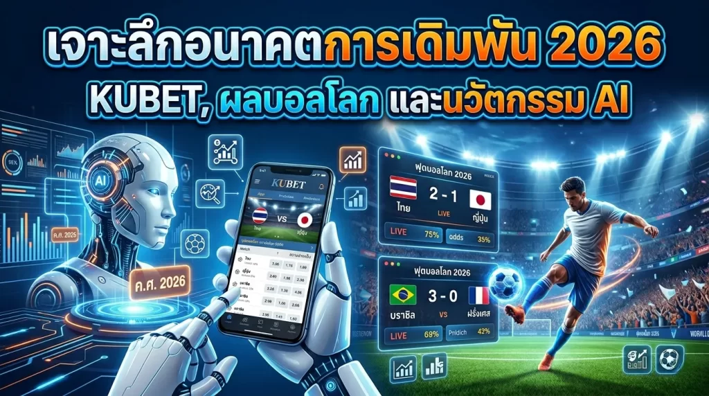 เจาะลึกอนาคตการเดิมพัน 2026: KUBET, ผลบอลโลก และนวัตกรรม AI
