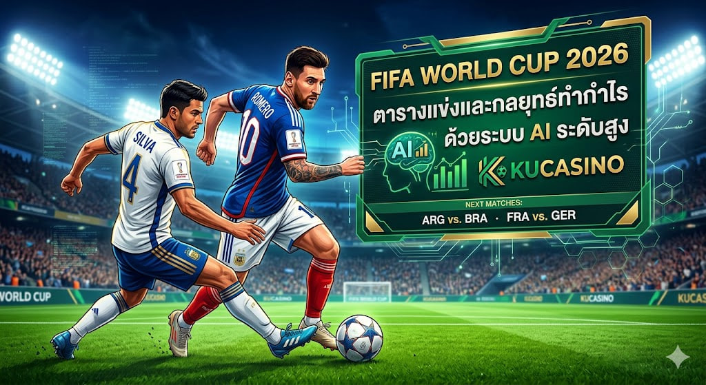 World Cup 2026 เจาะลึกตารางแข่งและกลยุทธ์ทำกำไรด้วยระบบ AI ระดับสูงใน KUCASINO
